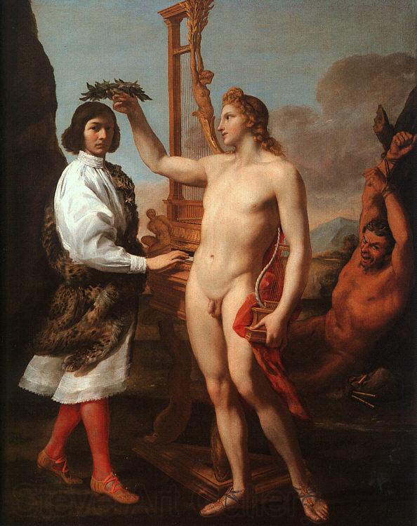 SACCHI, Andrea Marcantonio Pasquilini Crowned by Apollo sg France oil painting art